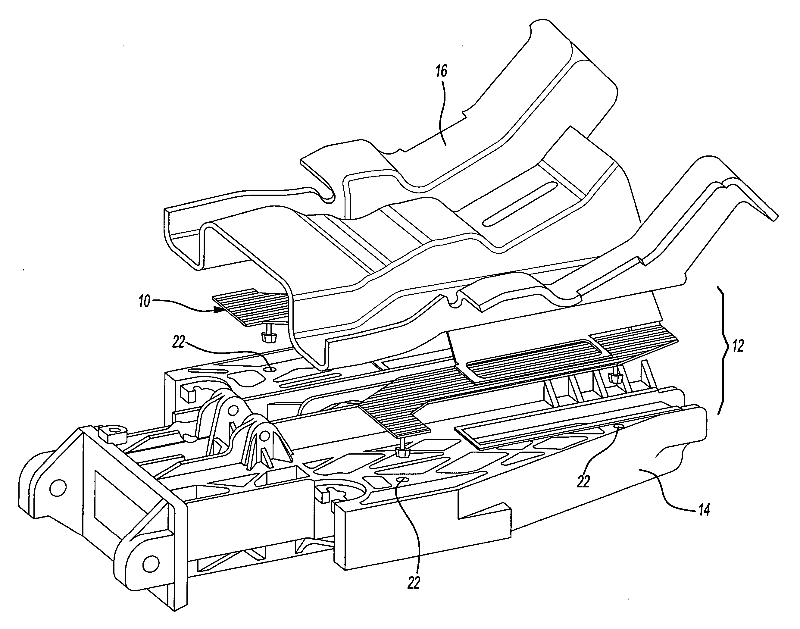 Steering column damping pad