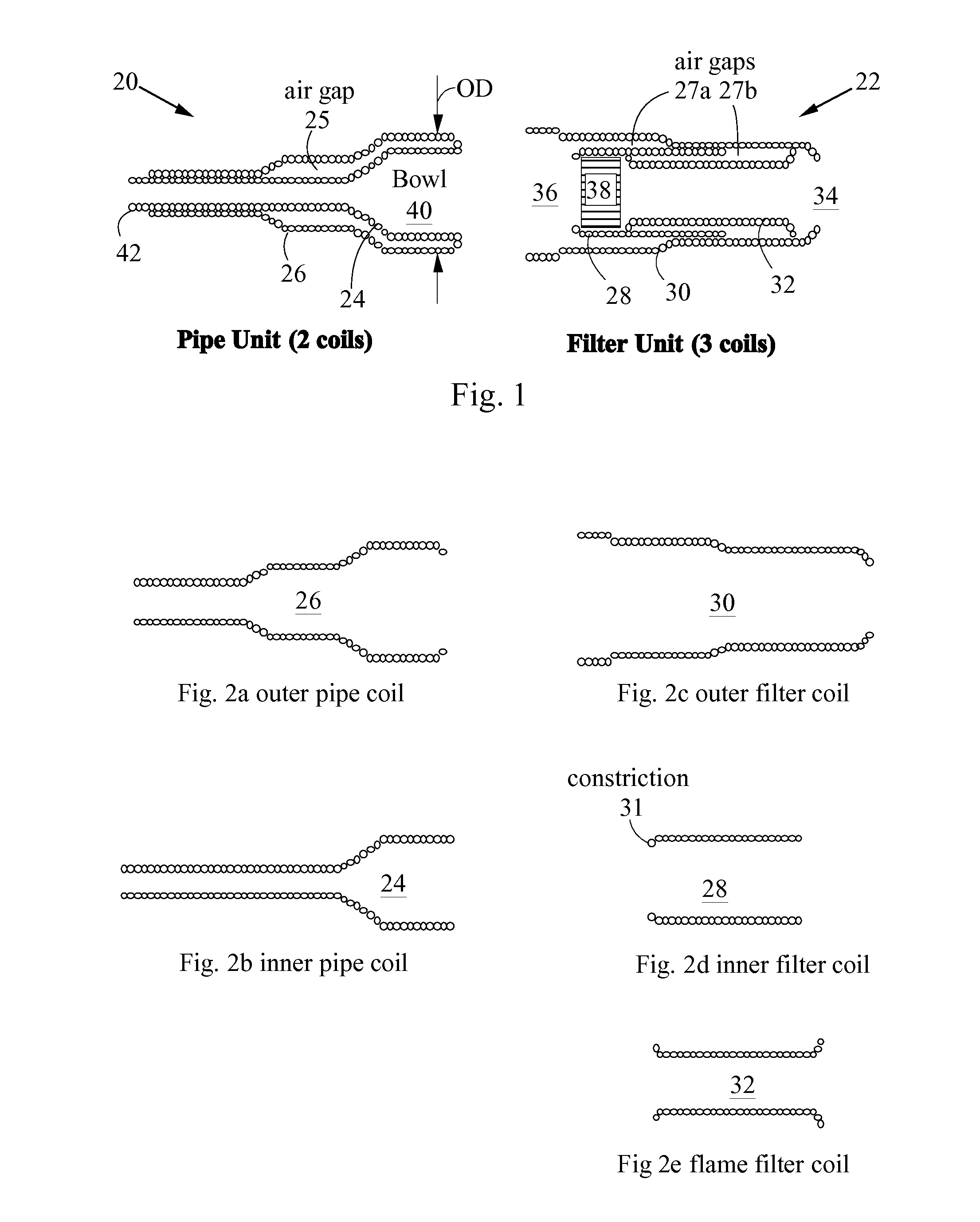 Vaporizing Pipe Comprising Wire Coils