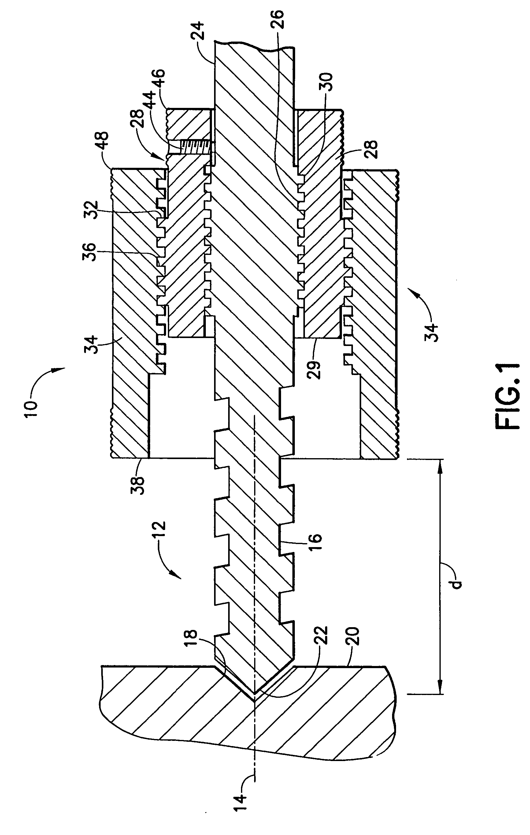 Sleeved stop for a drill bit