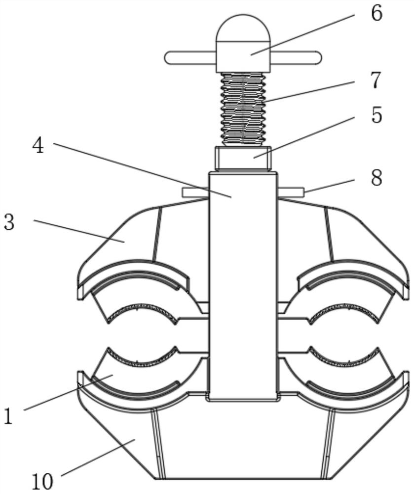 Cable crimping device for electric power engineering