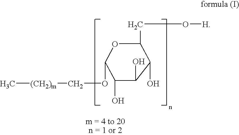 Alkylpolyglycosides useful as stabilizers for pur foams