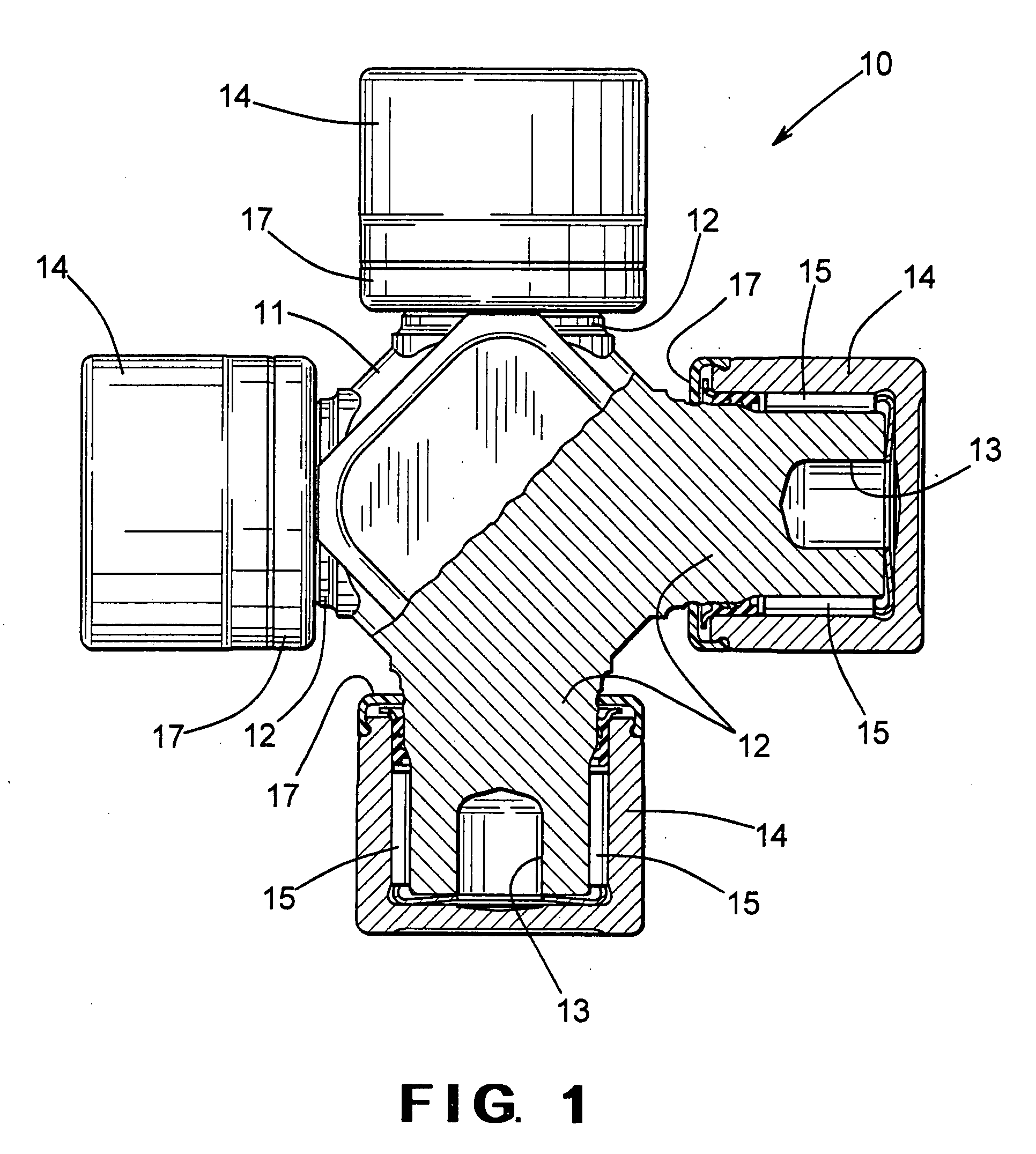 Thrust washer for universal joint cross