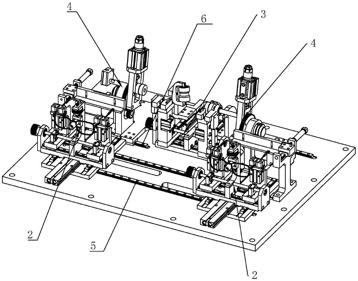 Spectacle foot bending machine