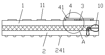 A computer keyboard dust cover fabric convenient to disassemble and wash