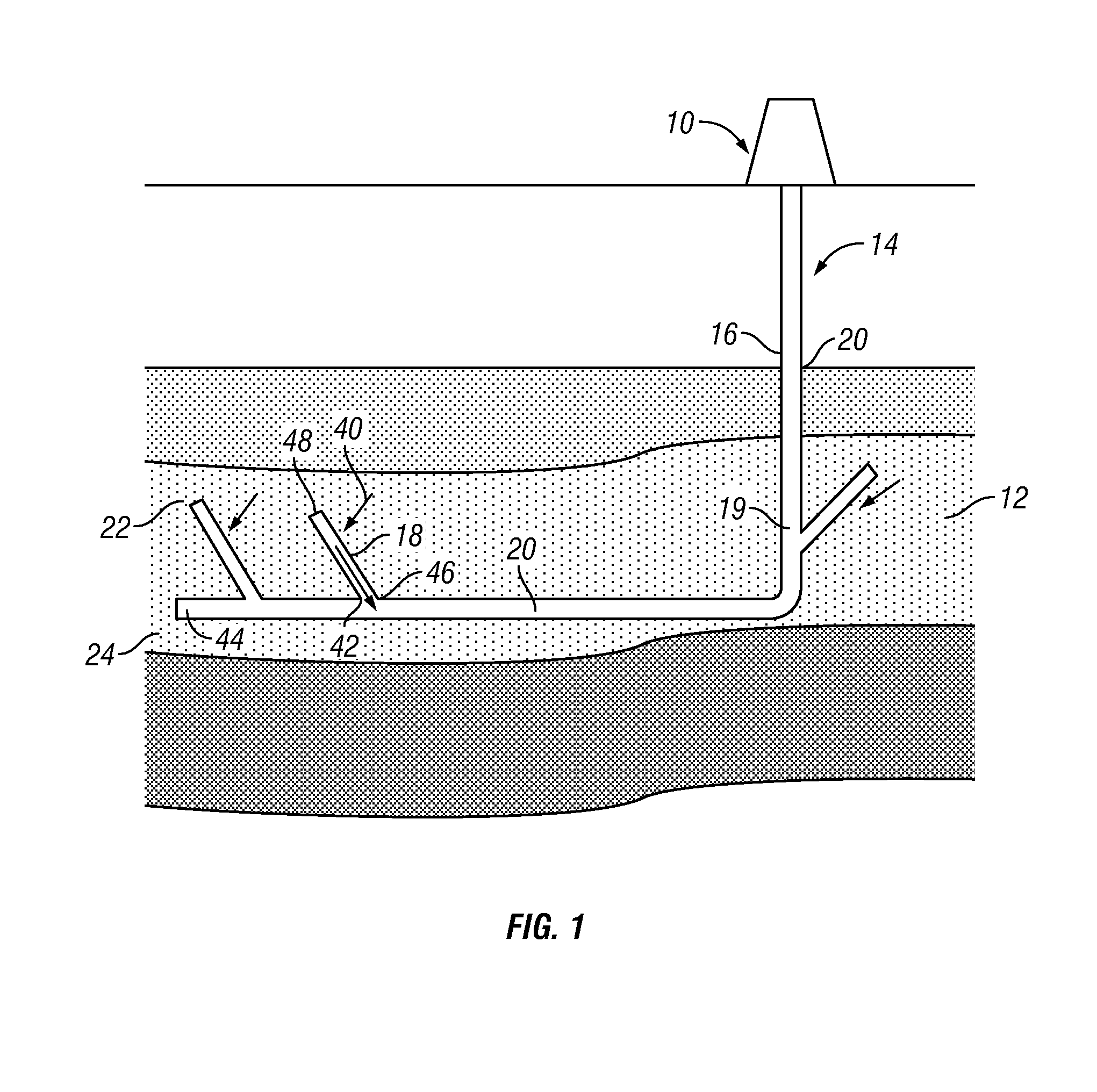 Upgoing drainholes for reducing liquid-loading in gas wells