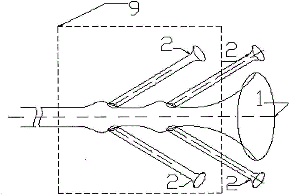 Air duct blade device used for vehicle