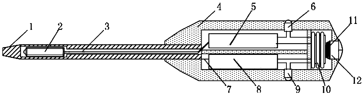 Testing tool for testing working state of solenoid valve coil