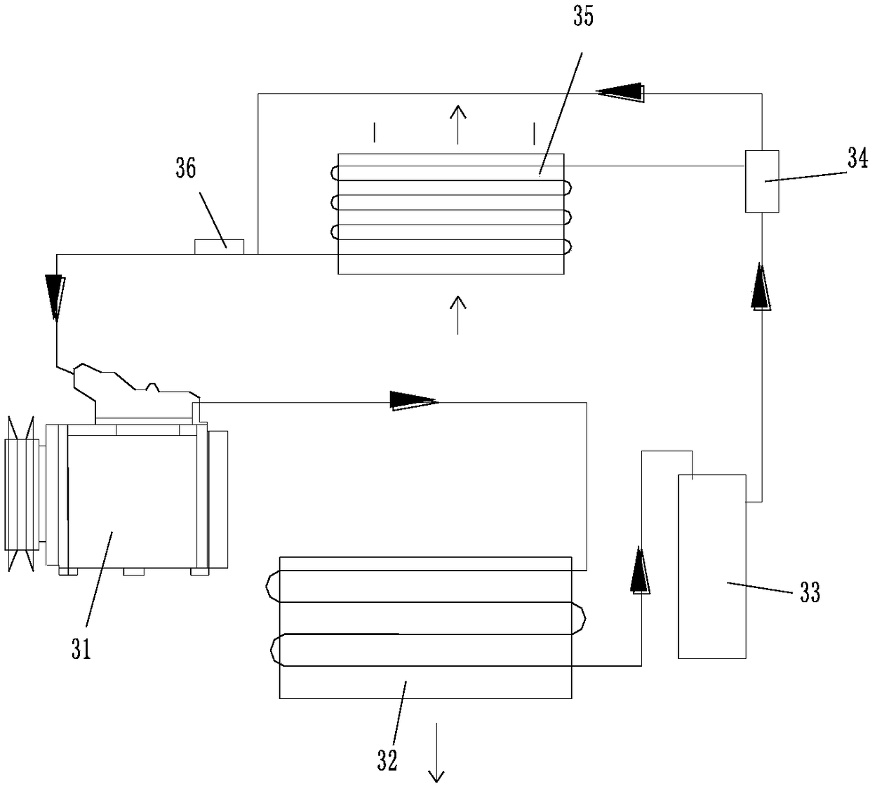 Automobile air conditioner system