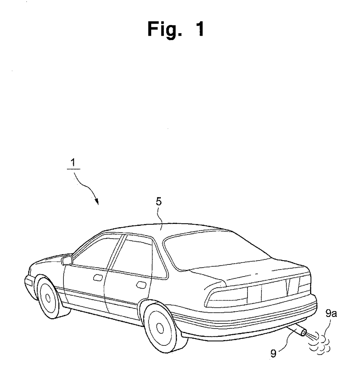 Exhaust gas discharge inducing apparatus for vehicle