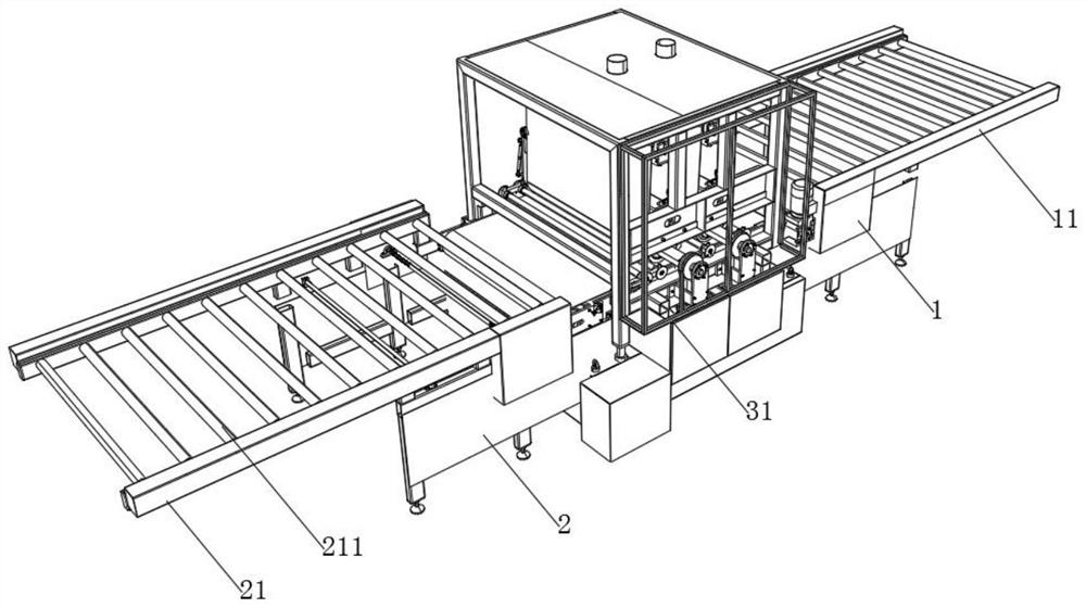 Glass toughening treatment system with high safety coefficient