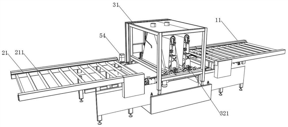 Glass toughening treatment system with high safety coefficient