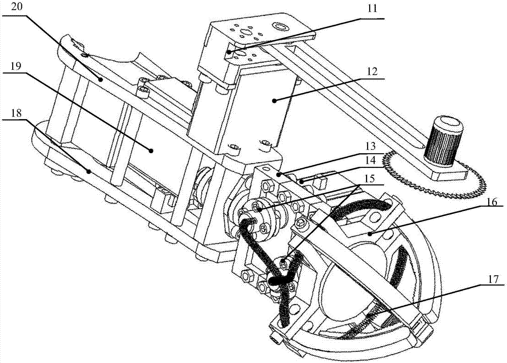 End effector of grabbing-cutting integral picking robot for spherical fruits and vegetables