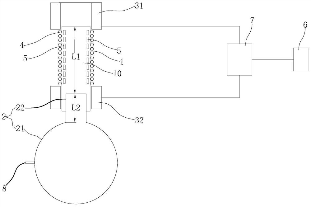 Acoustoelectric conversion device and extractor hood with acoustoelectric conversion device