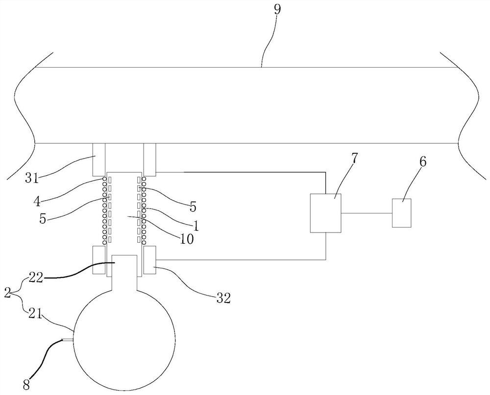 Acoustoelectric conversion device and extractor hood with acoustoelectric conversion device