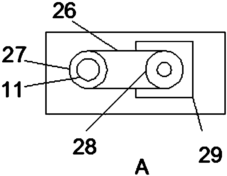 Vehicle brake disc conveying drilling device