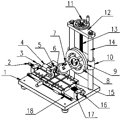 Equipment special for valve rod slot-position chamfering processing