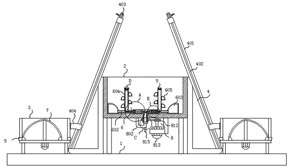 Concrete mechanical equipment with multi-head disc type mixing drum