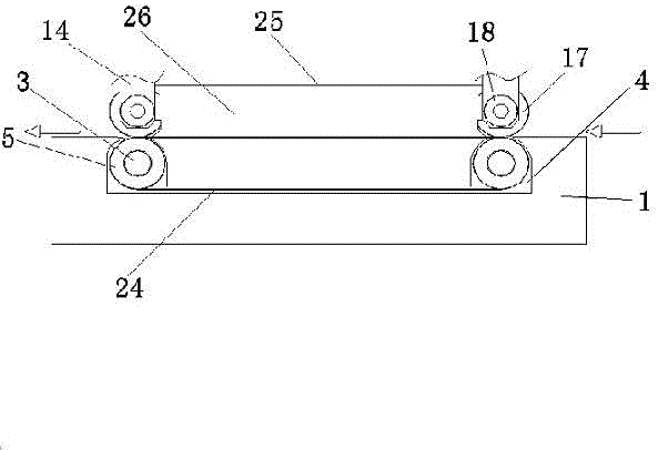 Transmission and drying integrated mechanism for production of enamel stained paper