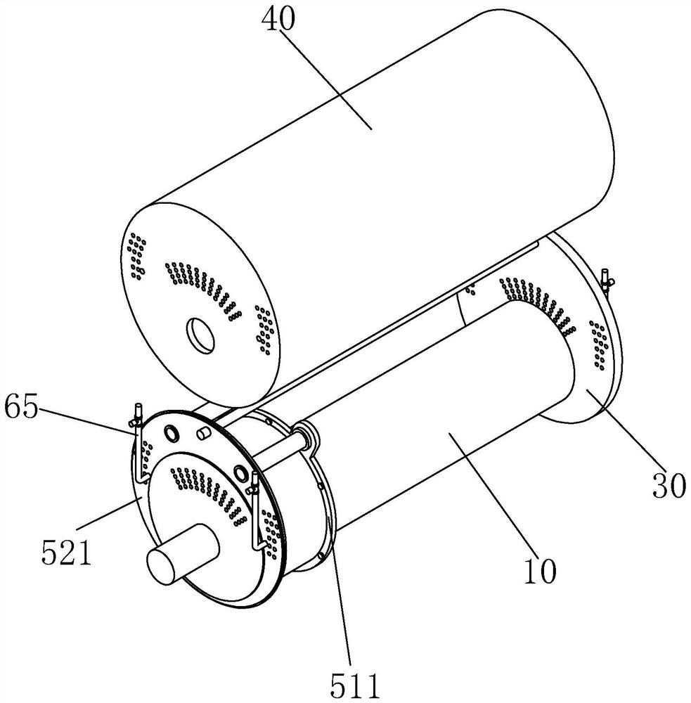 Scale treatment equipment for maintenance of gas-fired boiler