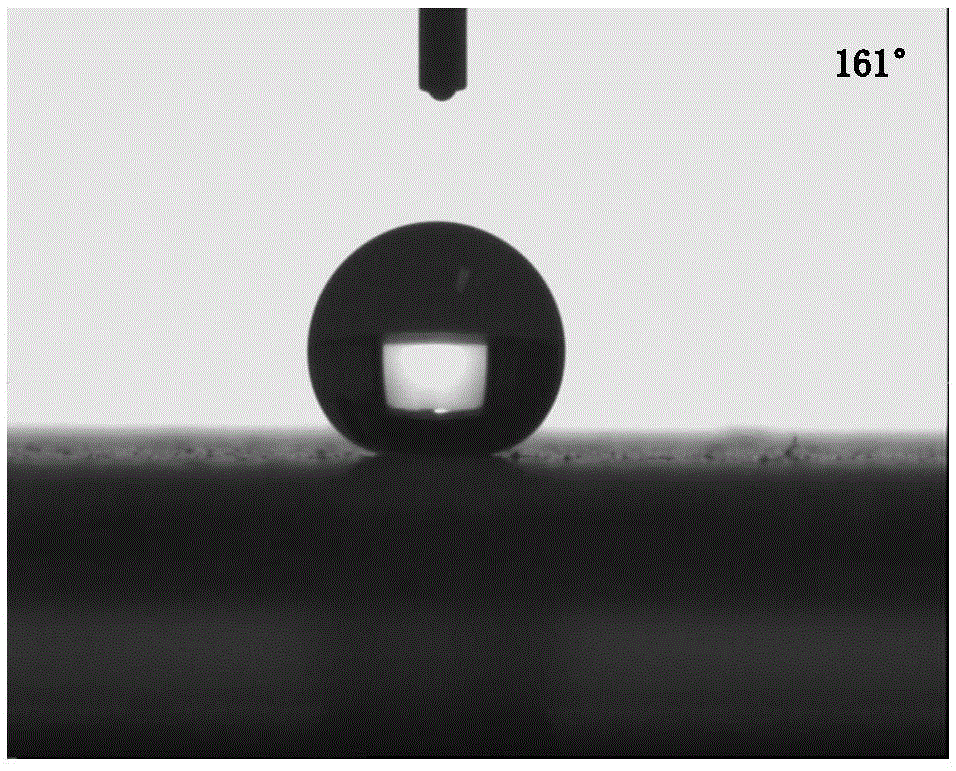 Method for preparing superhydrophobic coating layer through composite of inorganic nano-particles with different average particle sizes