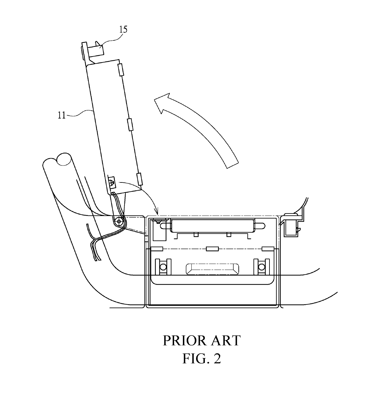 Battery box locking structure of electric vehicle