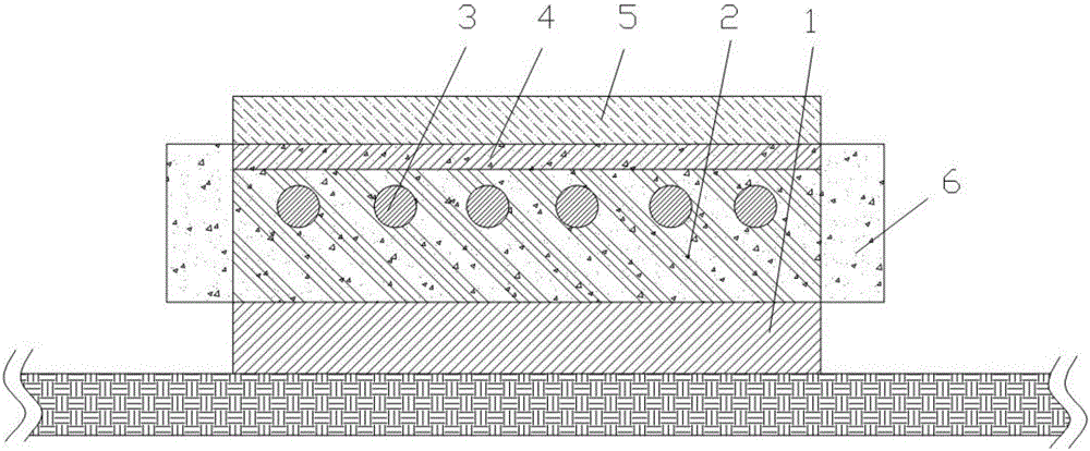 Floor heating structural body and laying method thereof