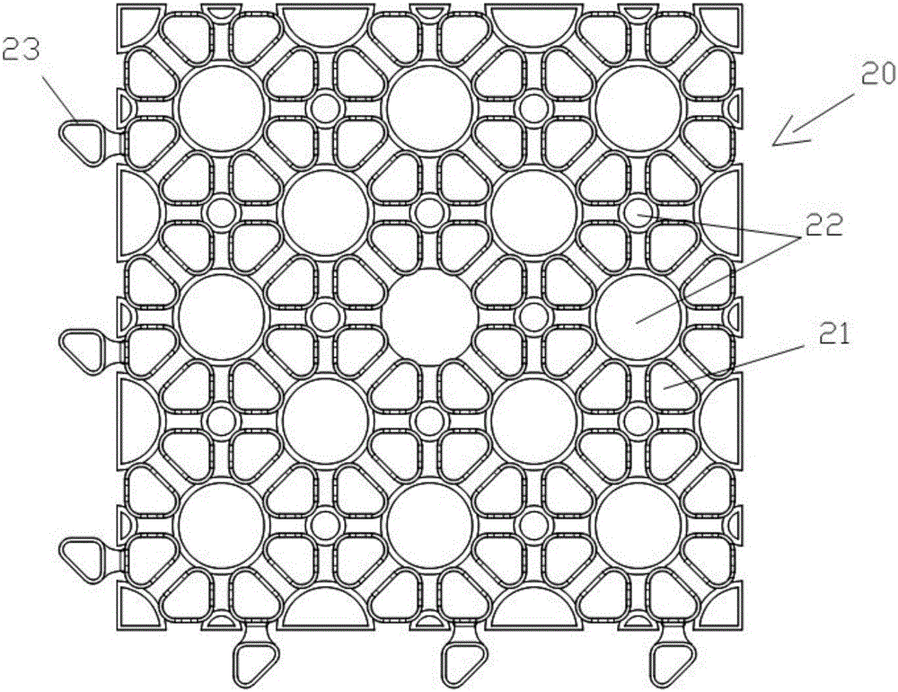 Floor heating structural body and laying method thereof