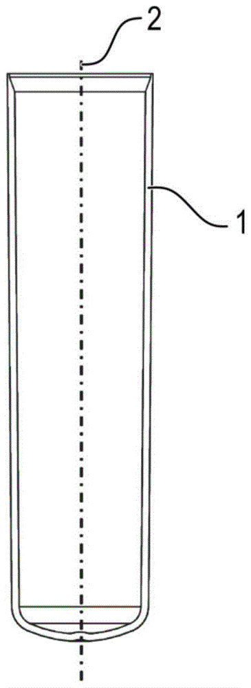 Liquid treatment cartridge, set of such cartridges and method of manufacturing it