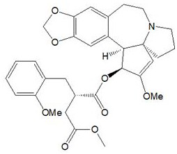 Cephalotaxine derivative as well as preparation method and application thereof