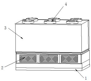 Rapid cooling equipment for ceramic tiles