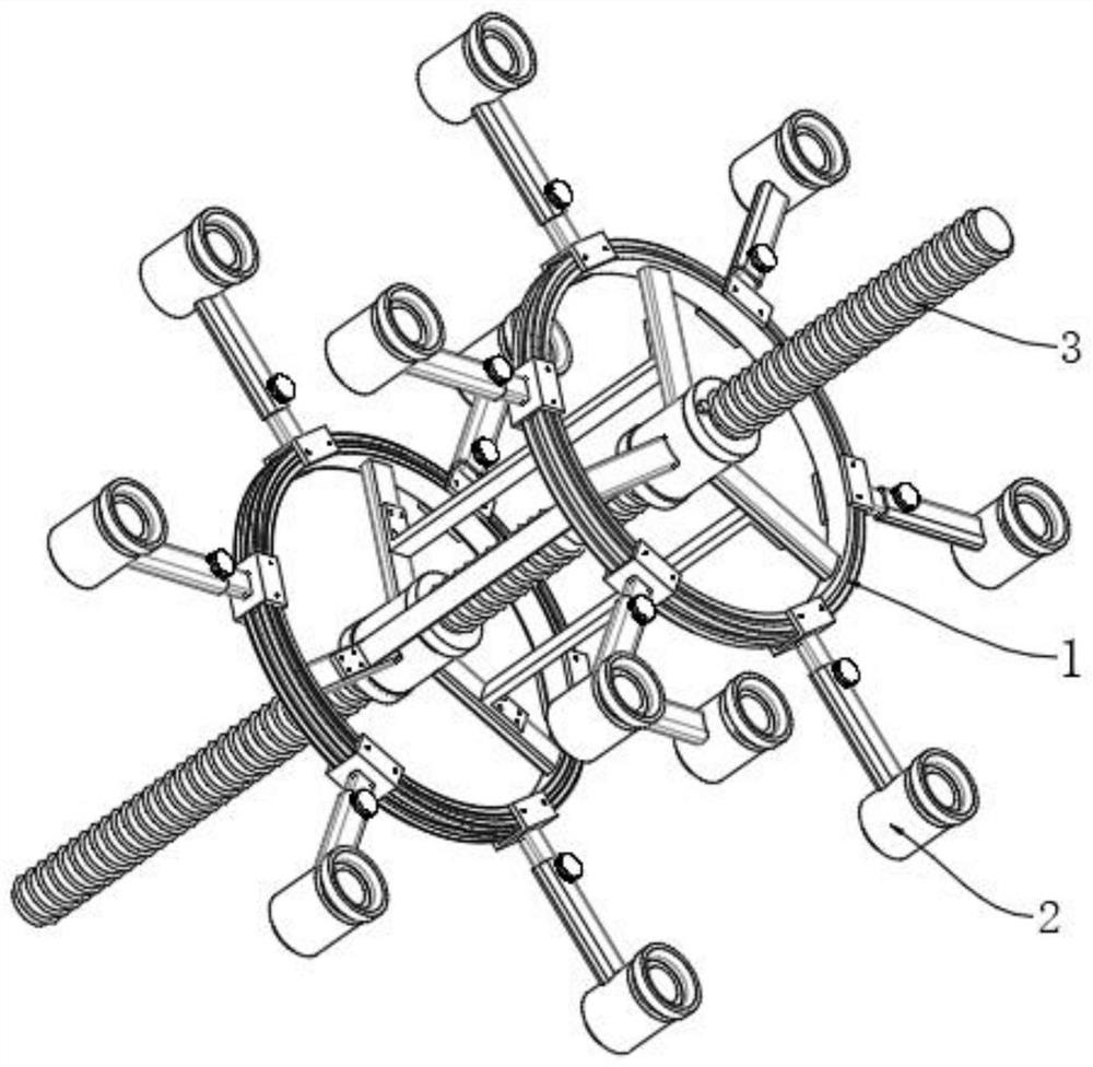 Building embedded part device for shaping, positioning and adjusting