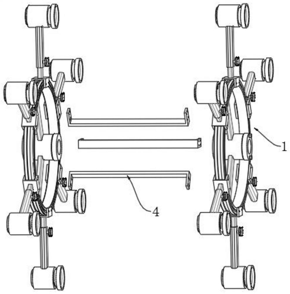 Building embedded part device for shaping, positioning and adjusting