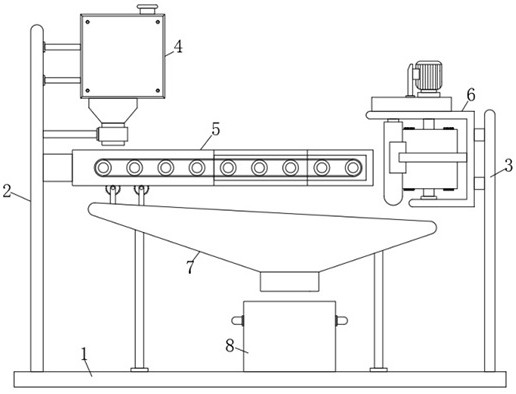 Electric power steel pipe milling waste treatment device