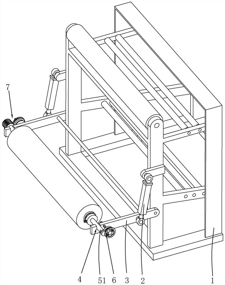 Automatic feeding device for film bag-making machine