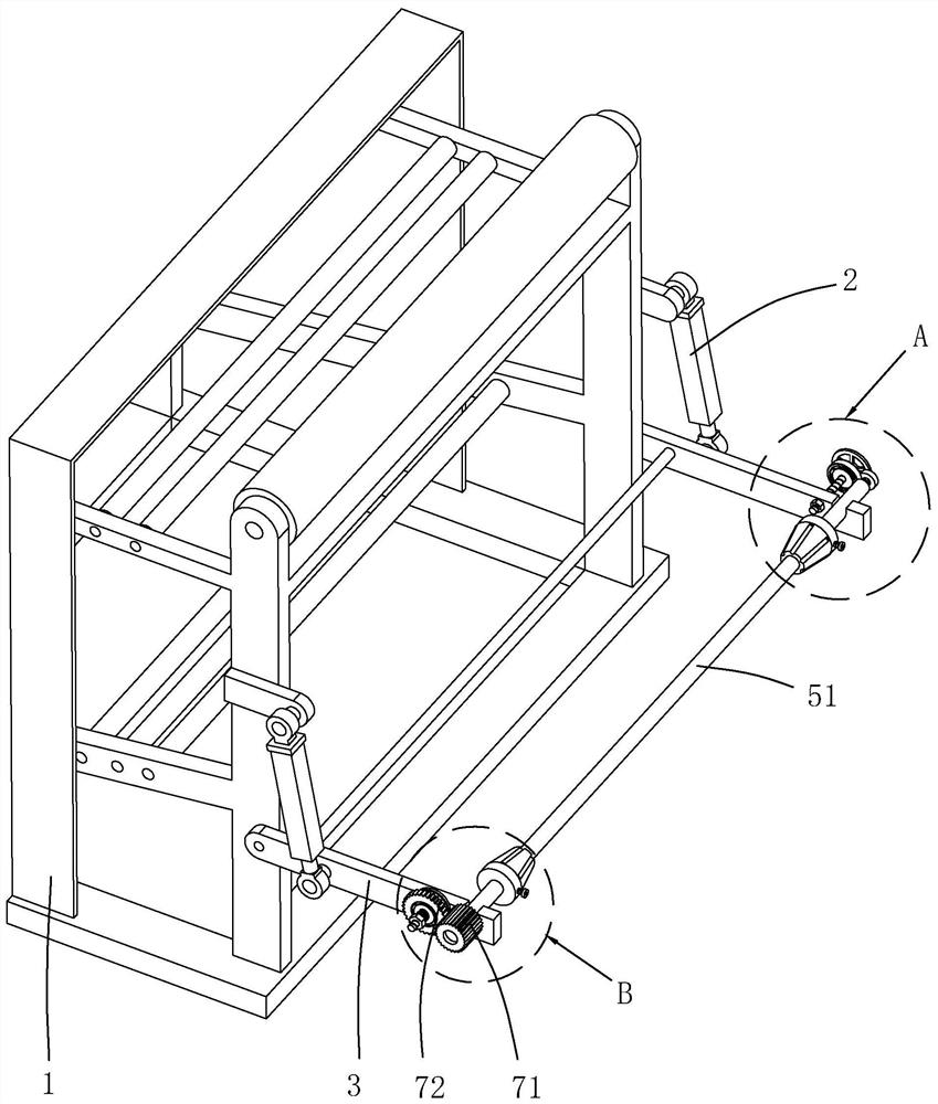 Automatic feeding device for film bag-making machine