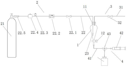 Blank oil sample preparation device and method for transformer insulating oil