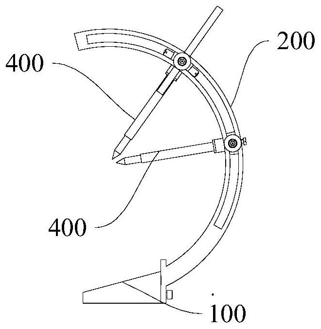 Penetrating and supporting positioning device