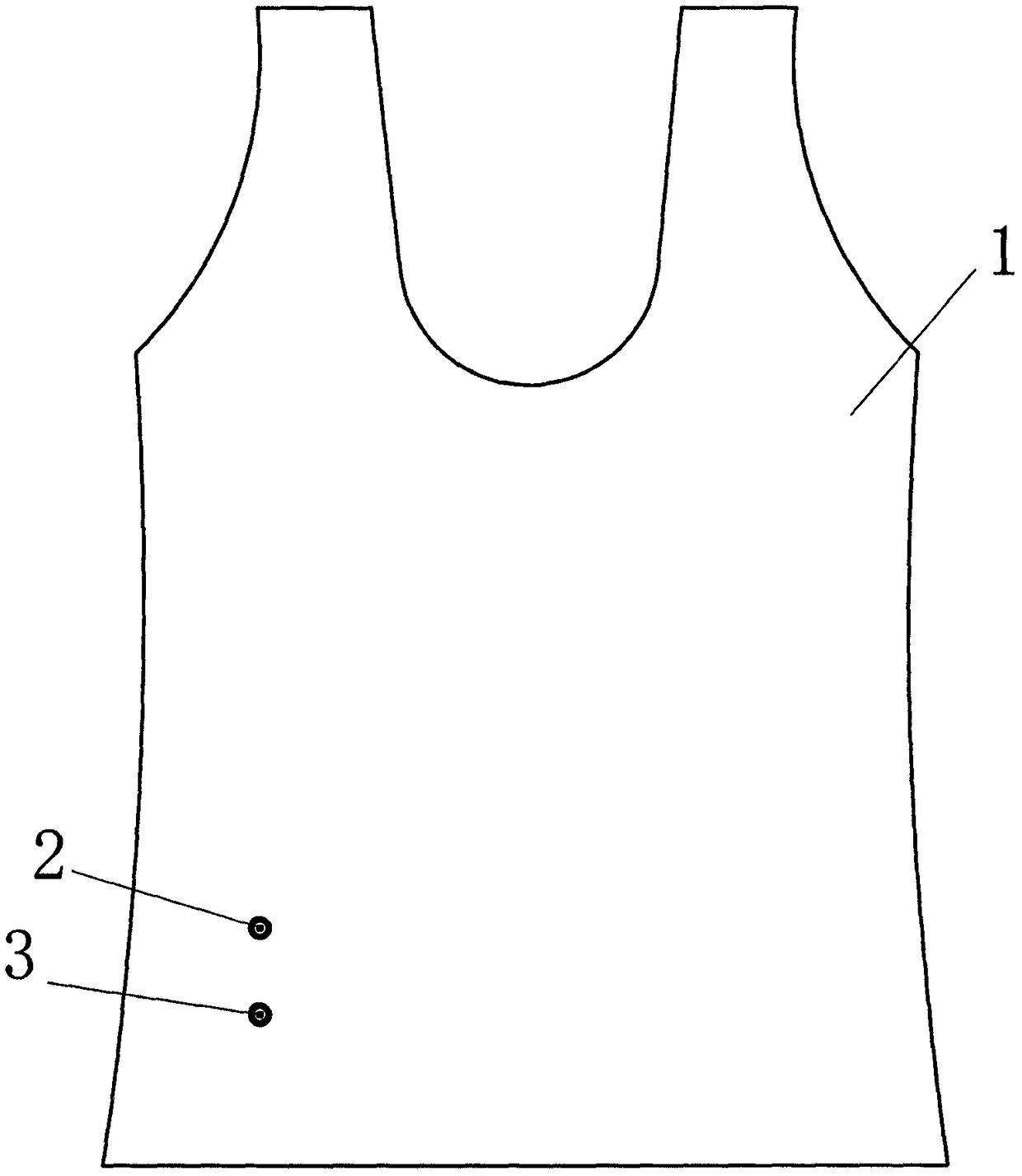 A sports/leisure upper garment with a displaceable/disassemble pocket