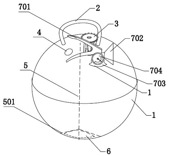 Manual-automatic integrated fire-extinguishing device