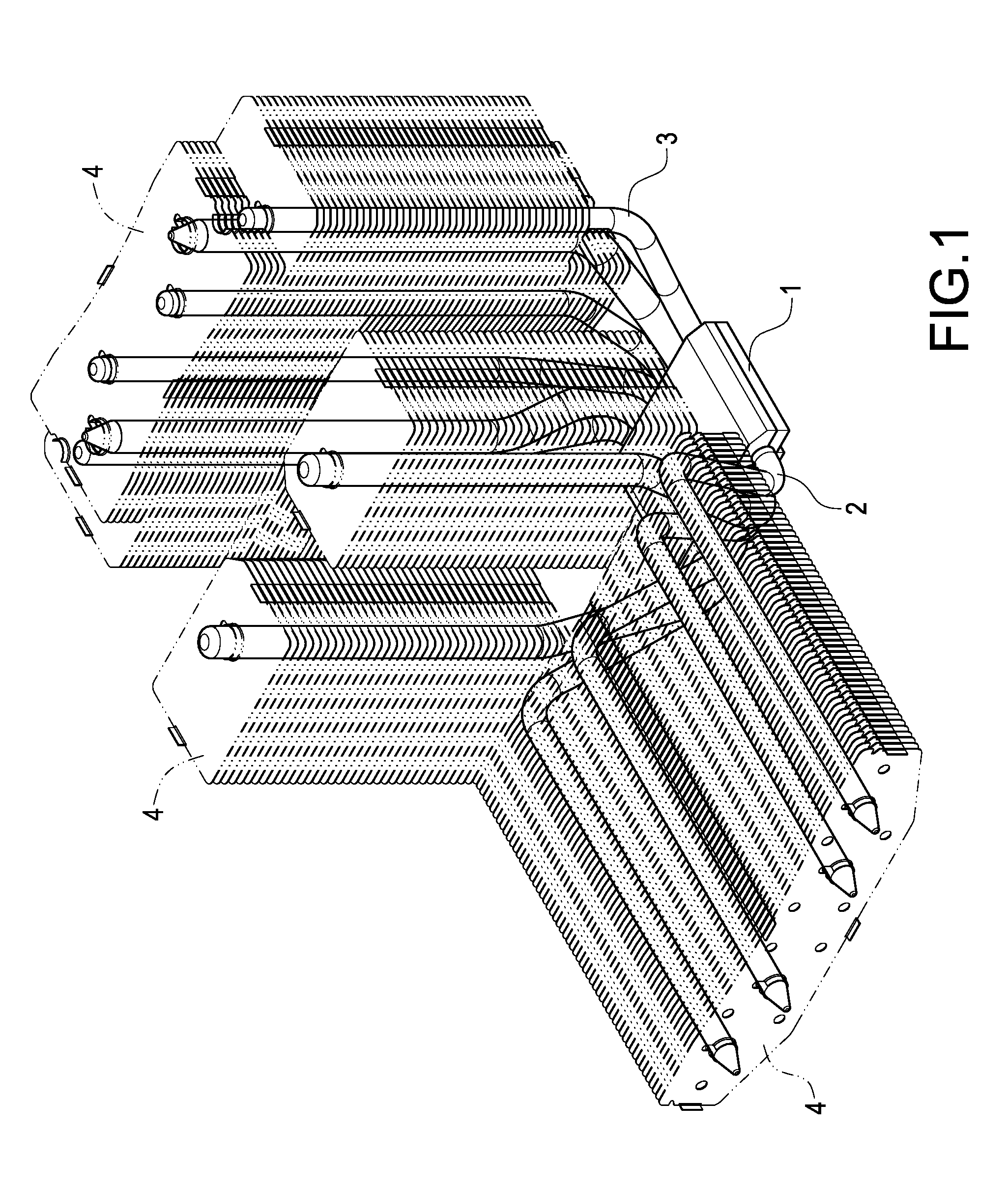 Heat dissipating apparatus extended laterally from heat pipe