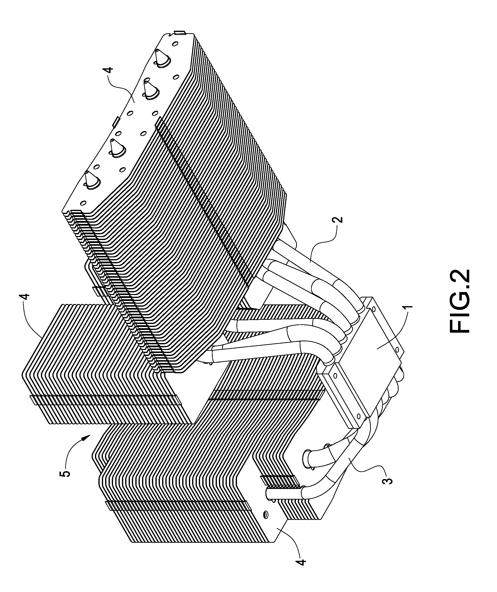 Heat dissipating apparatus extended laterally from heat pipe