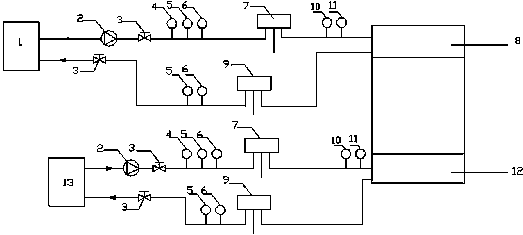 Phase-change energy storage type radiant heating and cooling tail end device and control method