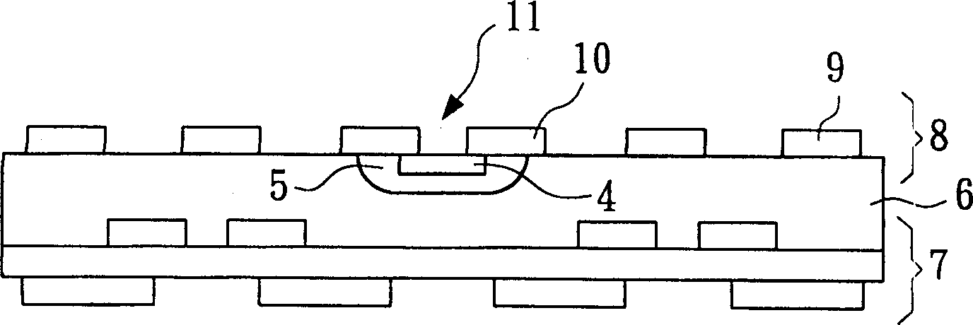 Method for making multi-layer circuit board with internal inserted passive component