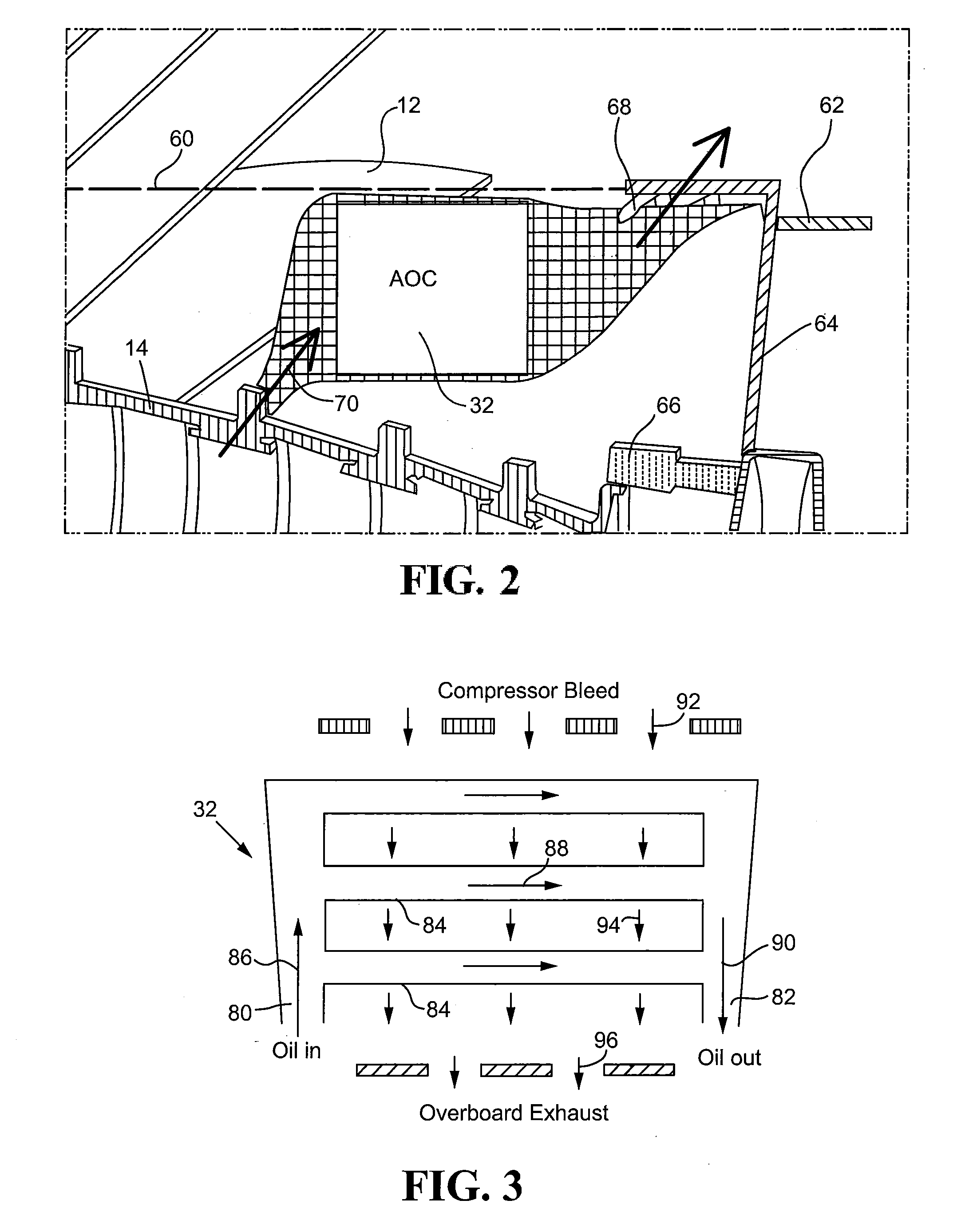 Low Profile Compressor Bleed Air-Oil Coolers