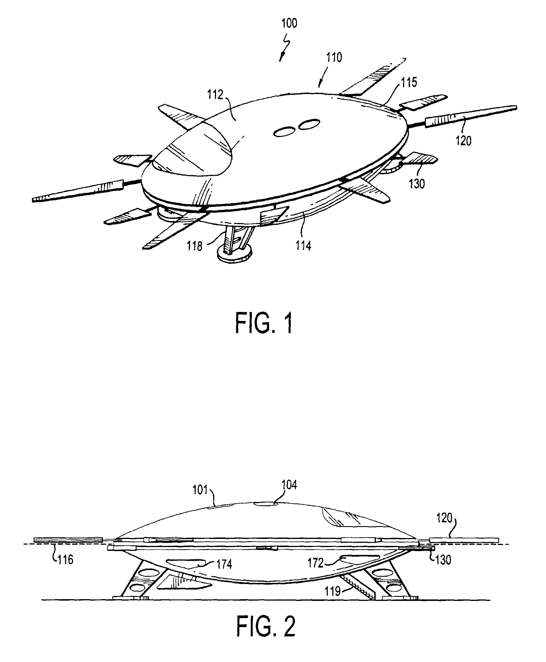 Aircraft having circular body and blades