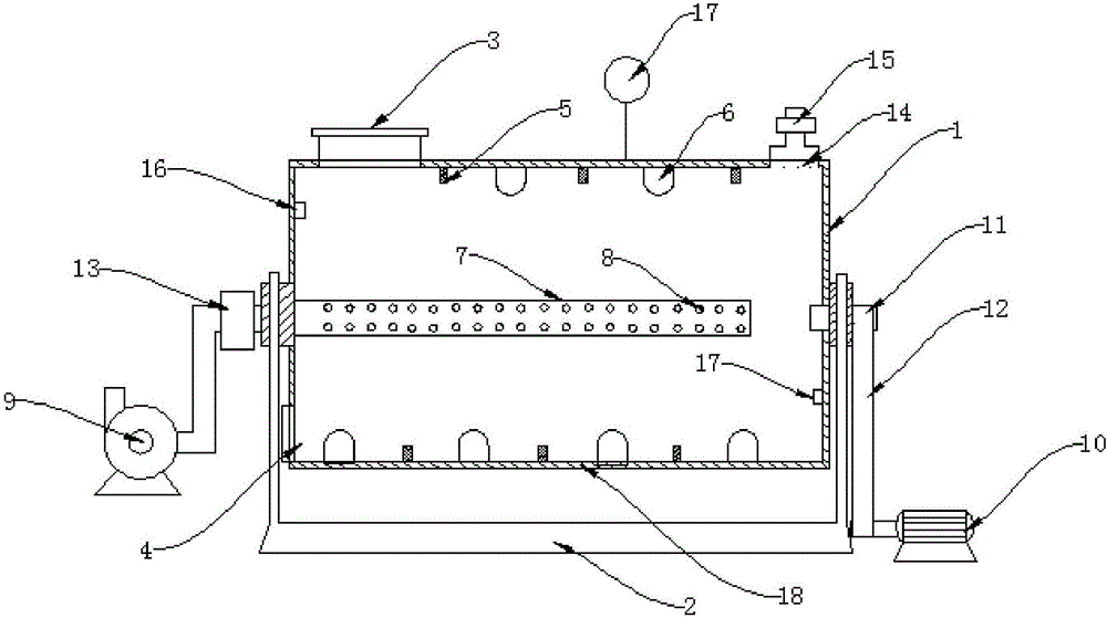 Roller type high-efficiency dryer for processing food