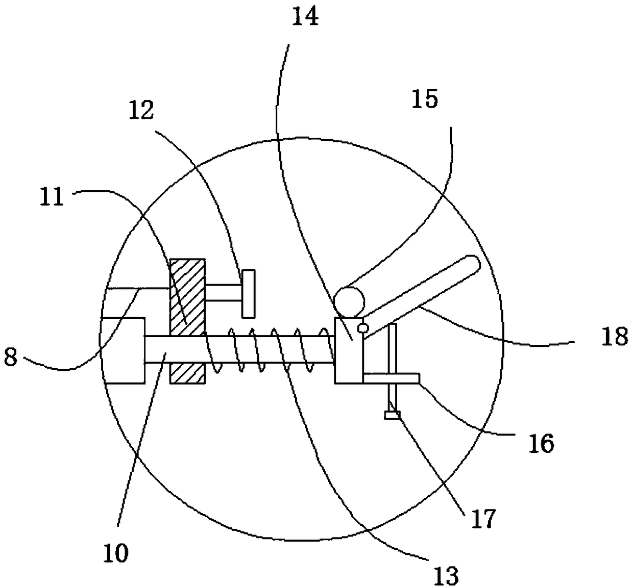 Teaching apparatus for comparing oblique projectile with motion of free falling body