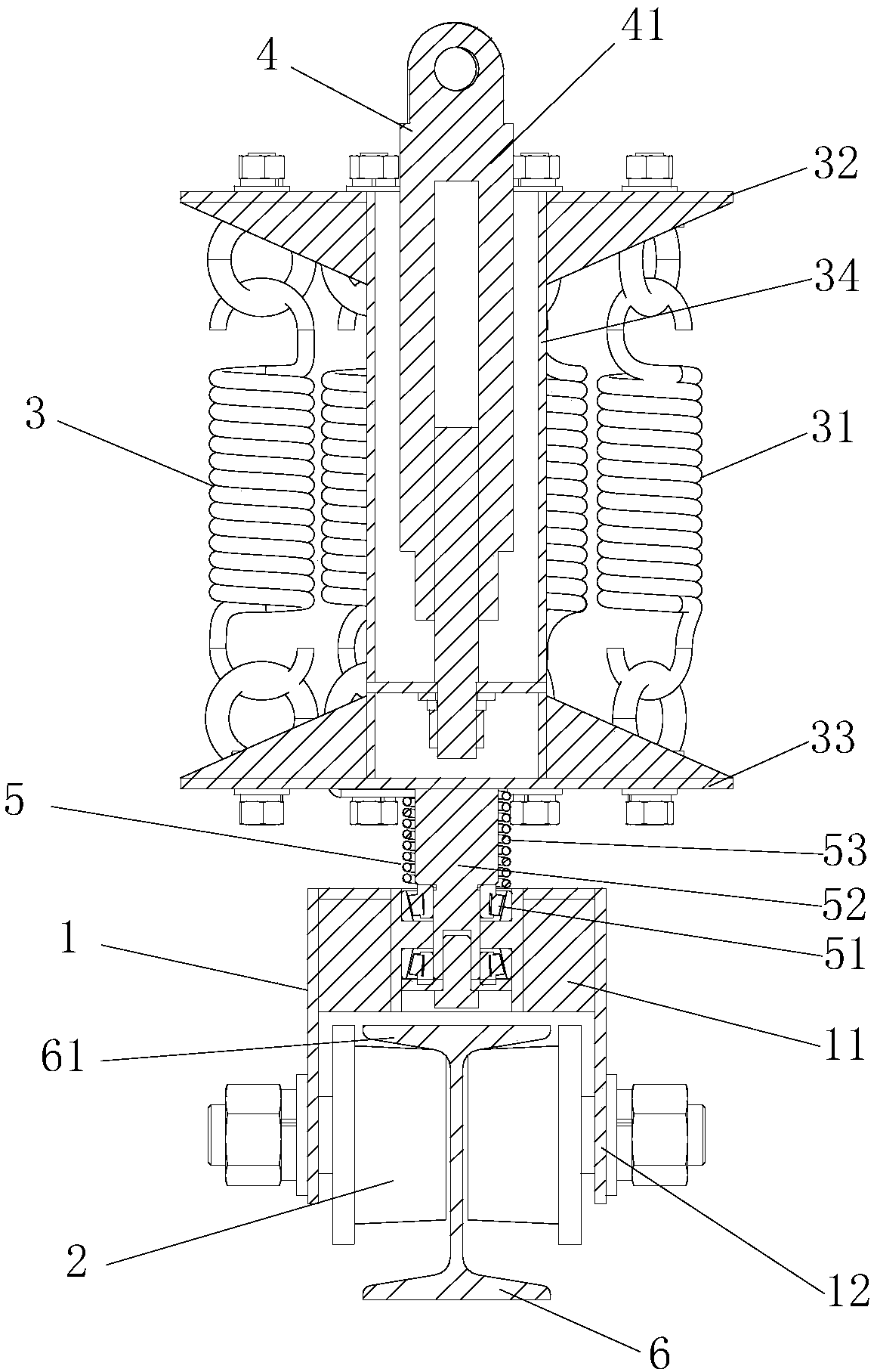 Caterpillar track adhesion enhancement device used for transfer platform integrating caterpillar tracks with rails