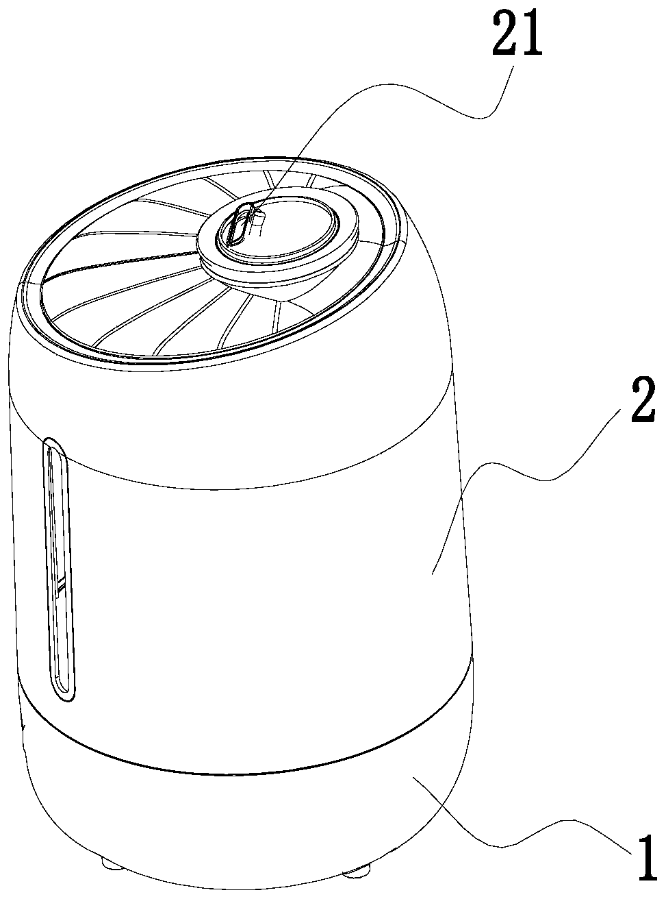 Electric waterproof structure of air outlet of humidifier and control method