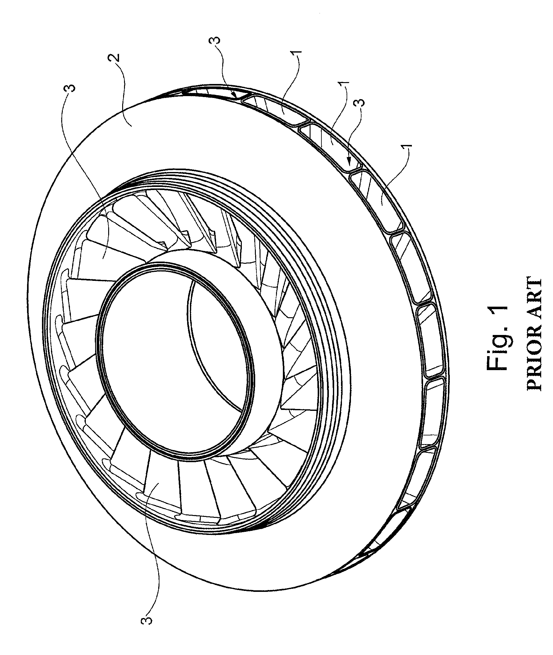 Impeller with protection elements and centrifugal compressor